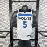 Men's 2023 Anthony Edwards White Home Team Jersey