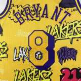 Men's M&N 1996/97 Kobe Bryant Yellow Retro Jersey