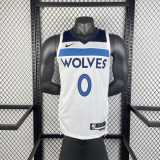 Men's 2023 D'Angelo Russell White Home Team Jersey