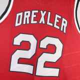 Men's M&N 1983/84 Clyde Drexler Red Retro Jersey