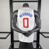 Men's 2023 Russell Westbrook White Home Team Jersey
