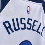 Men's 2023 D'Angelo Russell White Home Team Jersey