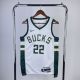 Men's 2023 Khris Middleton White Home Team Jersey