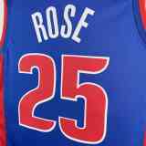 Men's 2023 Derrick Rose Blue Away Team Jersey