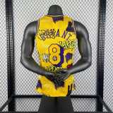 Men's M&N 1996/97 Kobe Bryant Yellow Retro Jersey