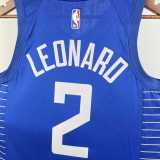 Men's 2023 Kawhi Leonard Blue Away Team Jersey