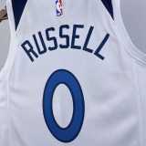 Men's 2023 D'Angelo Russell White Home Team Jersey