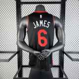 Men's 2024 LeBron James Black Team Jersey - City Edition