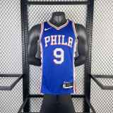 Men's 2023 Kelly Oubre Jr. Away Blue Team Jersey
