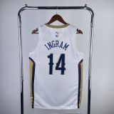 Men's 2023 Brandon Ingram White Home Team Jersey