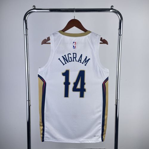 Men's 2023 Brandon Ingram White Home Team Jersey