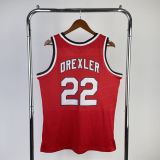Men's M&N 1983/84 Clyde Drexler Red Retro Jersey