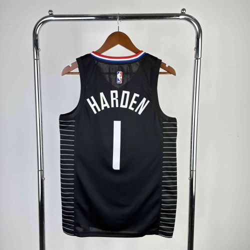 Men's 2021 James harden Black Team Jersey - Statement Edition