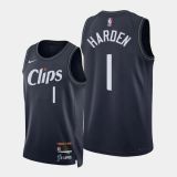 Men's 2024 James harden Blue Team Jersey - City Edition