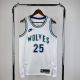 Men's 2024 Derrick Rose White Retro Team Jersey