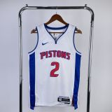 Men's 2023 Cade Cunningham White Team Jersey