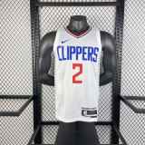 Men's 2023 Kawhi Leonard White Home Team Jersey