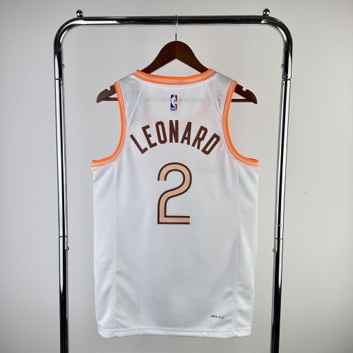 Men's 2024 Kawhi Leonard White Team Jersey - City Edition