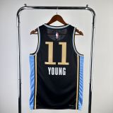 Men's 2024 Trae Young Black Team Jersey - City Edition