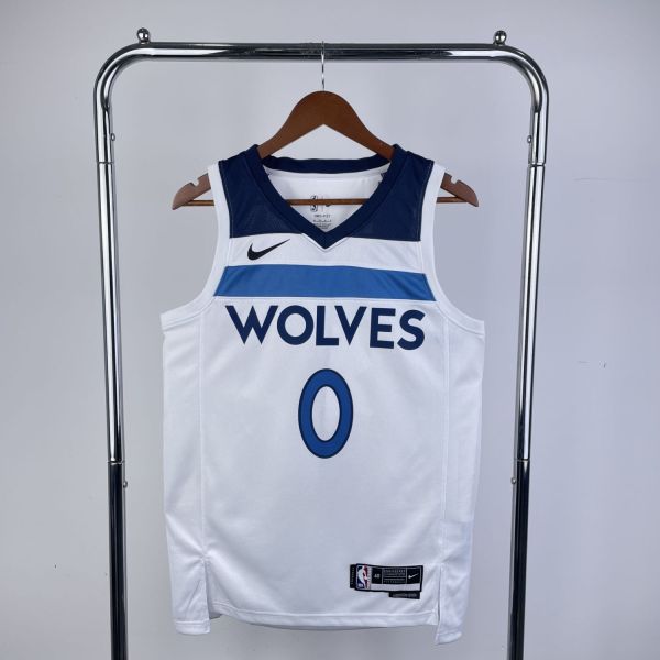 Men's 2023 D'Angelo Russell White Home Team Jersey