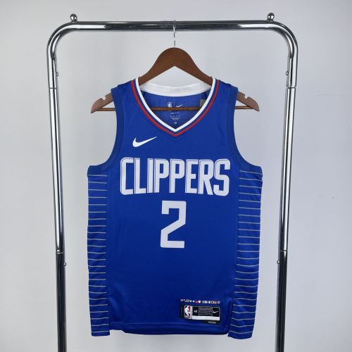 Men's 2023 Kawhi Leonard Blue Away Team Jersey