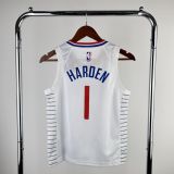 Youth James harden White Team Jersey