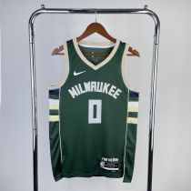 Men's 2023 Damian Lillard Green Away Team Jersey