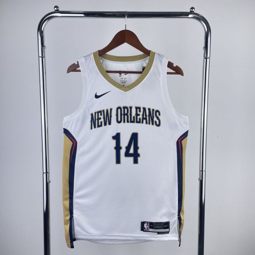 Men's 2023 Brandon Ingram White Home Team Jersey