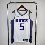 Men's 2023 De’Aaron Fox White Home Team Jersey