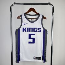 Men's 2023 De’Aaron Fox White Home Team Jersey