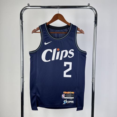 Men's 2024 Kawhi Leonard Blue Team Jersey - City Edition