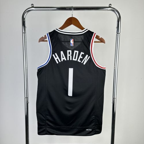 Men's 2023 James harden Black Team Jersey - City Edition