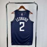 Men's 2024 Kawhi Leonard Blue Team Jersey - City Edition