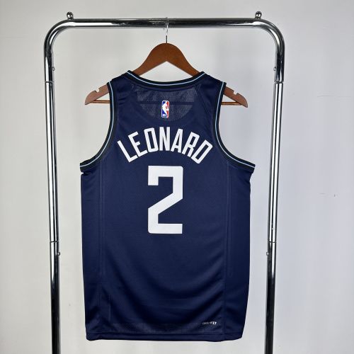 Men's 2024 Kawhi Leonard Blue Team Jersey - City Edition