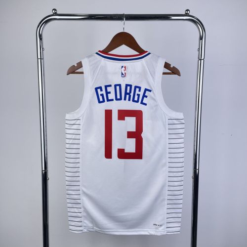 Men's 2023 Paul George White Home Team Jersey