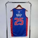 Men's 2023 Derrick Rose Blue Away Team Jersey