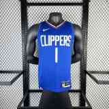 Men's 2023 James harden Blue Away Team Jersey