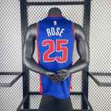 Men's 2023 Derrick Rose Blue Away Team Jersey