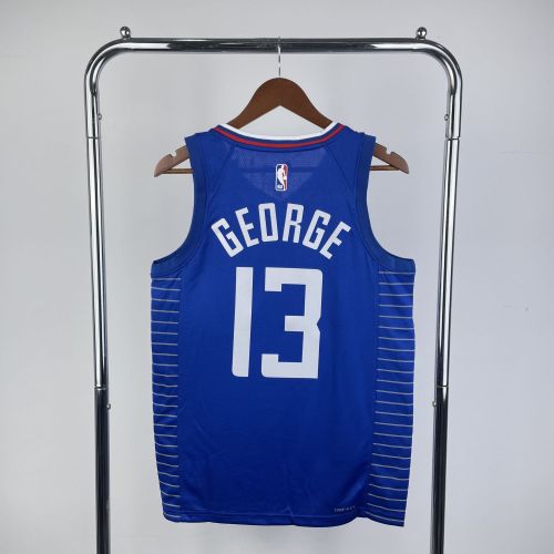 Men's 2023 Paul George Blue Away Team Jersey
