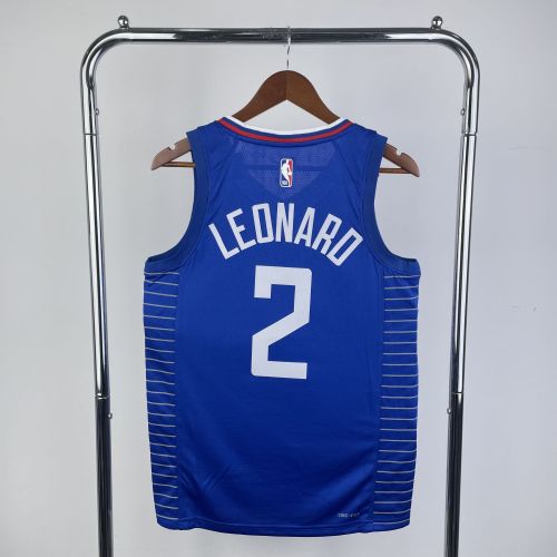 Men's 2023 Kawhi Leonard Blue Away Team Jersey