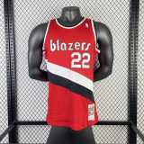 Men's M&N 1983/84 Clyde Drexler Red Retro Jersey