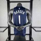 Men's 2024 James harden Blue Team Jersey - City Edition