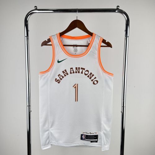 Men's 2024 Victor Wembanyama White Team Jersey - City Edition