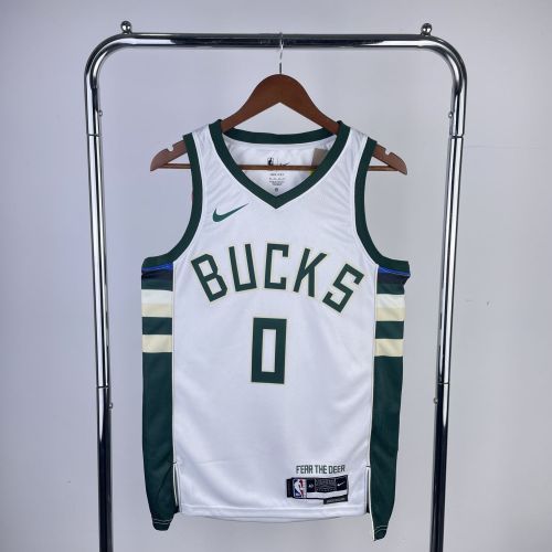 Men's 2023 Damian Lillard White Home Team Jersey