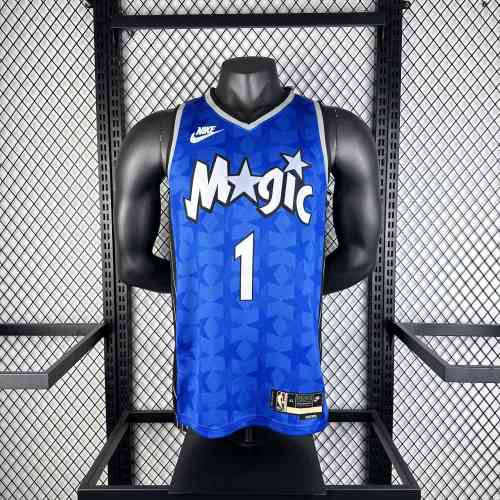 Men's 2024 Tracy McGrady Retro Blue Team Jersey
