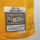 Men's M&N 1971/72 Jerry West Yellow Retro Jersey