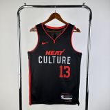 Men's 2024 Bam Adebayo Black Team Jersey - City Edition