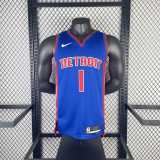 Men's 2023 Allen Iverson Blue Away Team Jersey