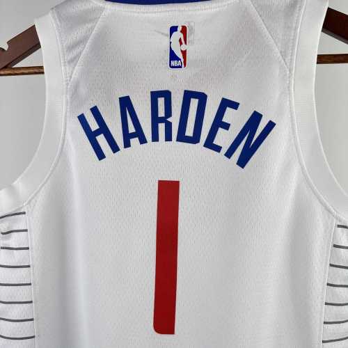 Youth James harden White Team Jersey