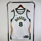 Men's 2024 Kristaps Porzingis White Team Jersey - City Edition